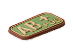 JTG Bloodtype Rubber Patch AB Pos JTG