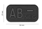 JTG Bloodtype Rubber Patch AB Neg JTG