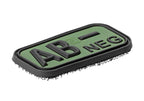 JTG Bloodtype Rubber Patch AB Neg JTG