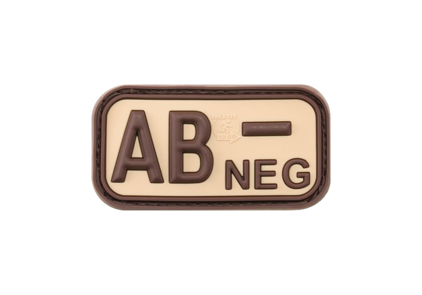 JTG Bloodtype Rubber Patch AB Neg JTG