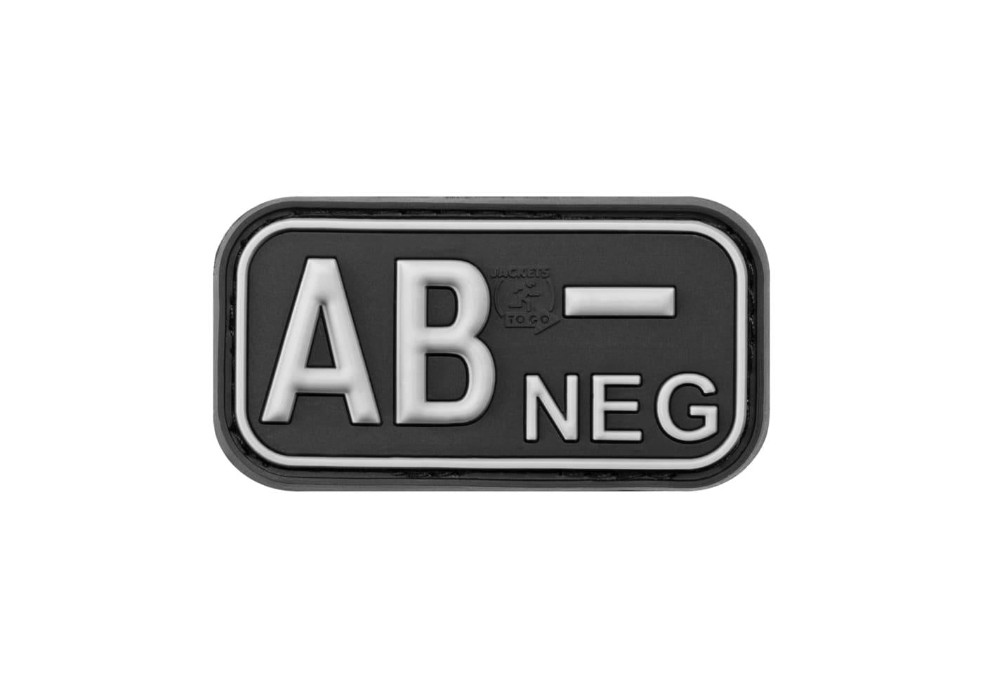 JTG Bloodtype Rubber Patch AB Neg JTG