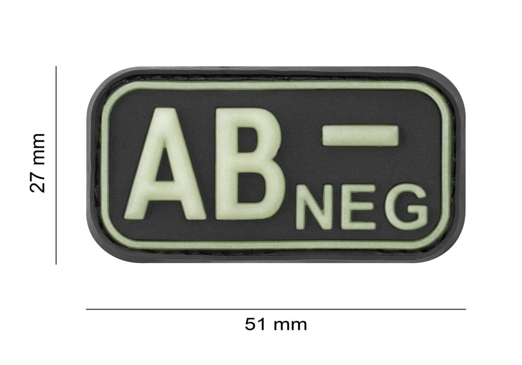 JTG Bloodtype Rubber Patch AB Neg JTG