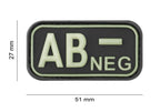 JTG Bloodtype Rubber Patch AB Neg JTG