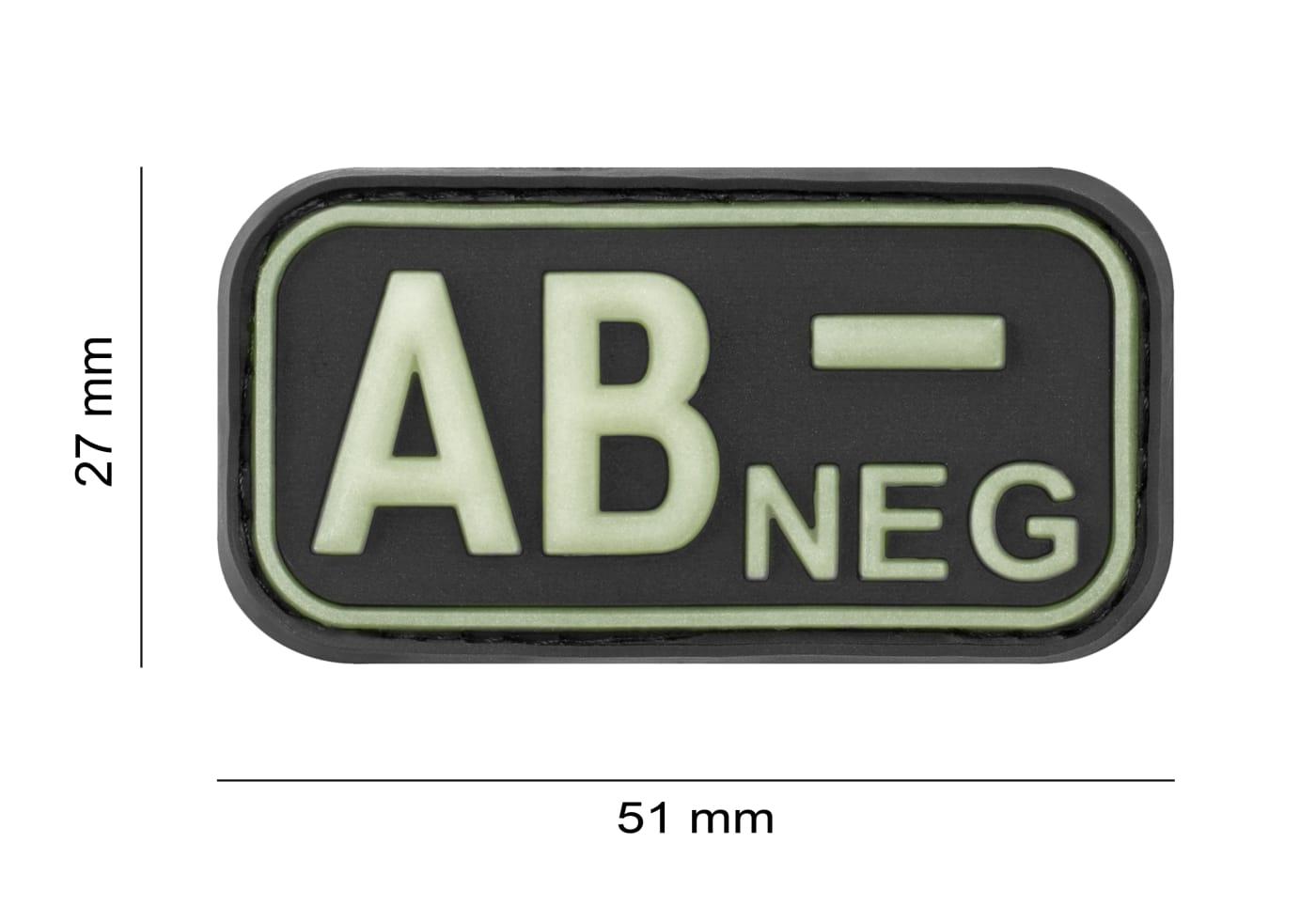 JTG Bloodtype Rubber Patch AB Neg JTG