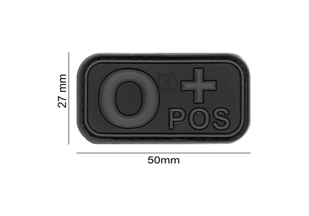 JTG Bloodtype Rubber Patch 0 Pos JTG