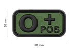 JTG Bloodtype Rubber Patch 0 Pos JTG