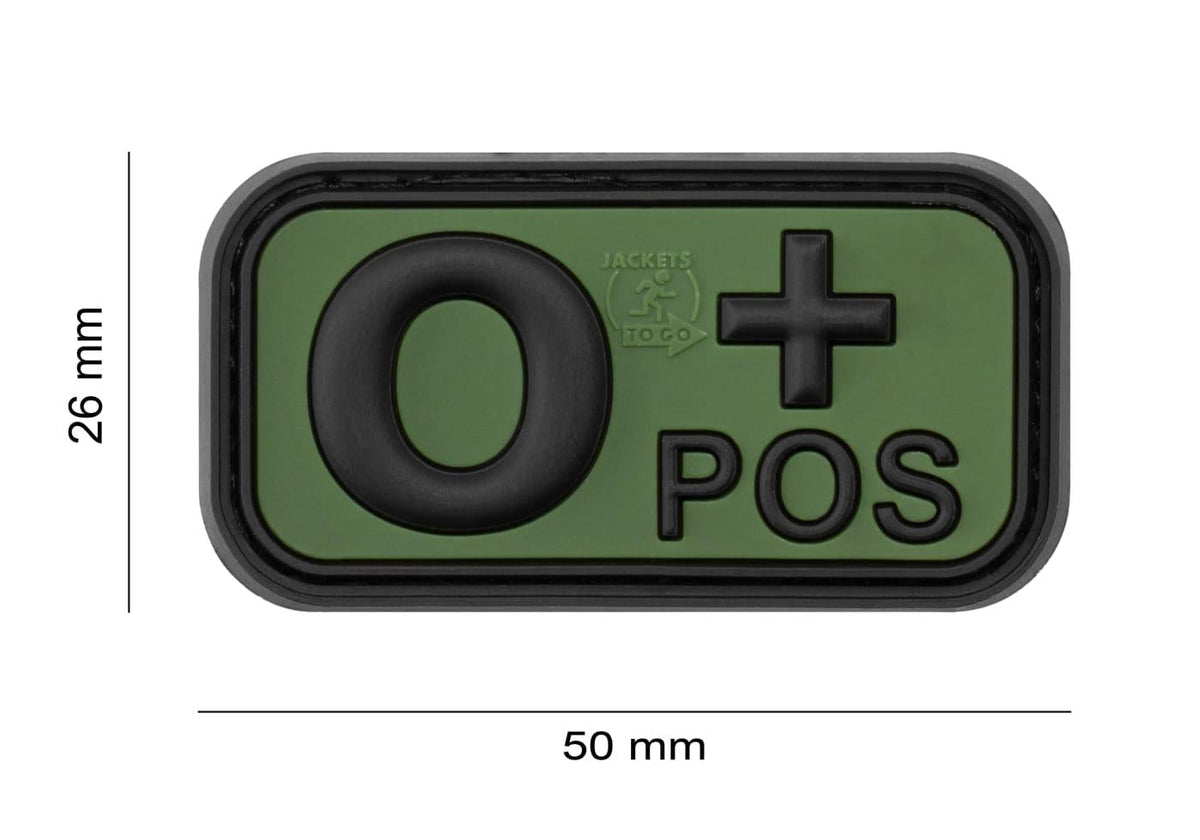JTG Bloodtype Rubber Patch 0 Pos JTG
