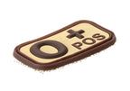 JTG Bloodtype Rubber Patch 0 Pos JTG