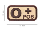 JTG Bloodtype Rubber Patch 0 Pos JTG