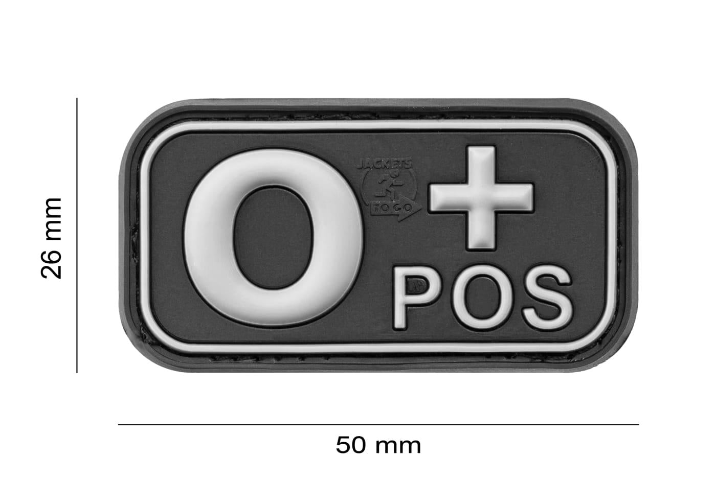 JTG Bloodtype Rubber Patch 0 Pos JTG