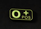 JTG Bloodtype Rubber Patch 0 Pos JTG