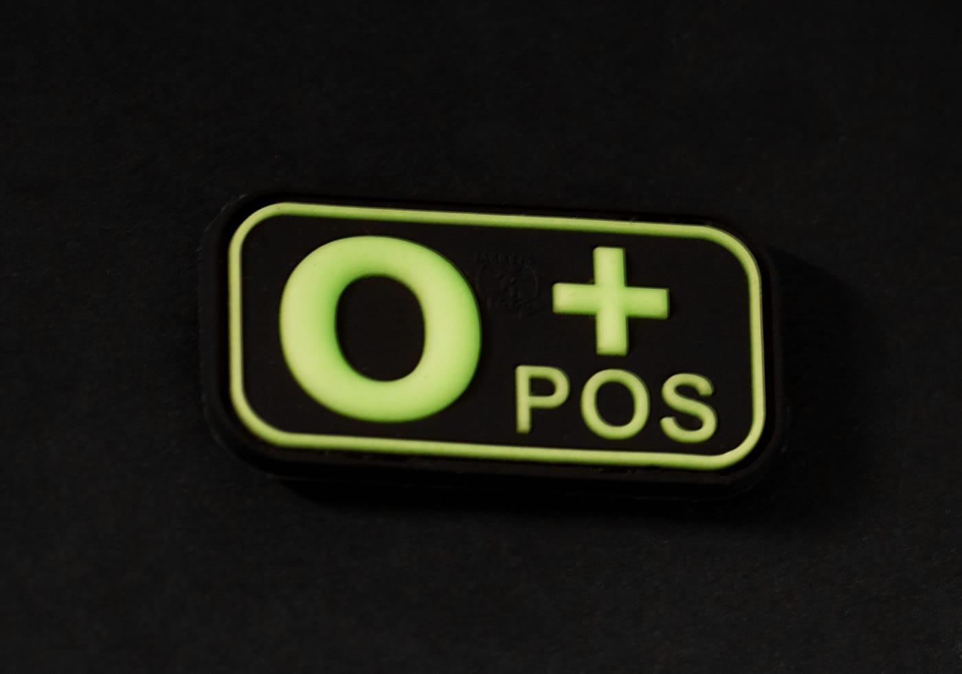 JTG Bloodtype Rubber Patch 0 Pos JTG