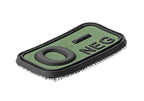 JTG Bloodtype Rubber Patch 0 Neg JTG