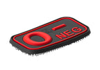 JTG Bloodtype Rubber Patch 0 Neg JTG