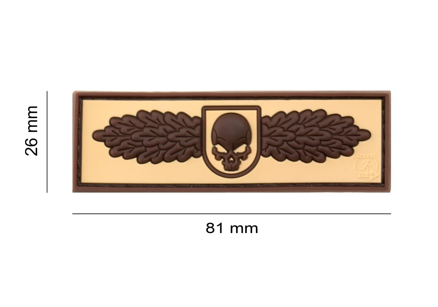 JTG SOF Skull Badge Rubber Patch JTG