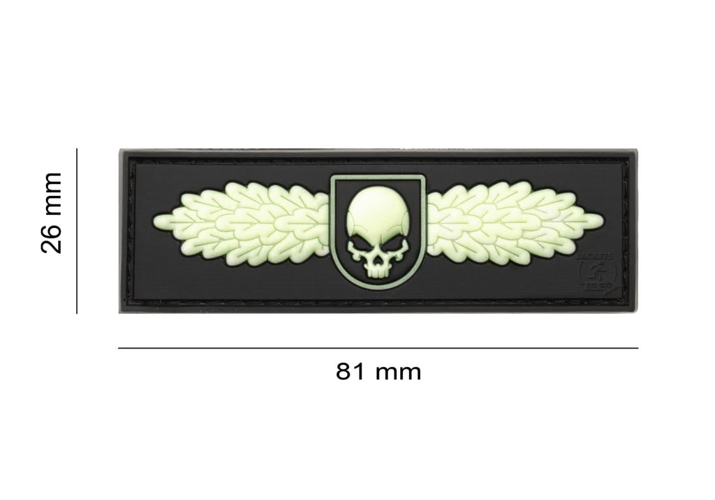 JTG SOF Skull Badge Rubber Patch JTG