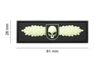 JTG SOF Skull Badge Rubber Patch JTG