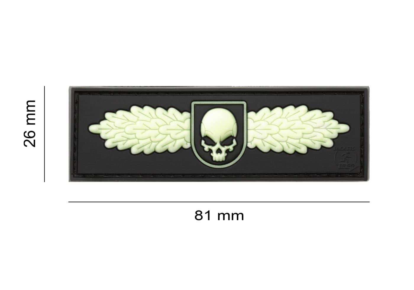 JTG SOF Skull Badge Rubber Patch JTG