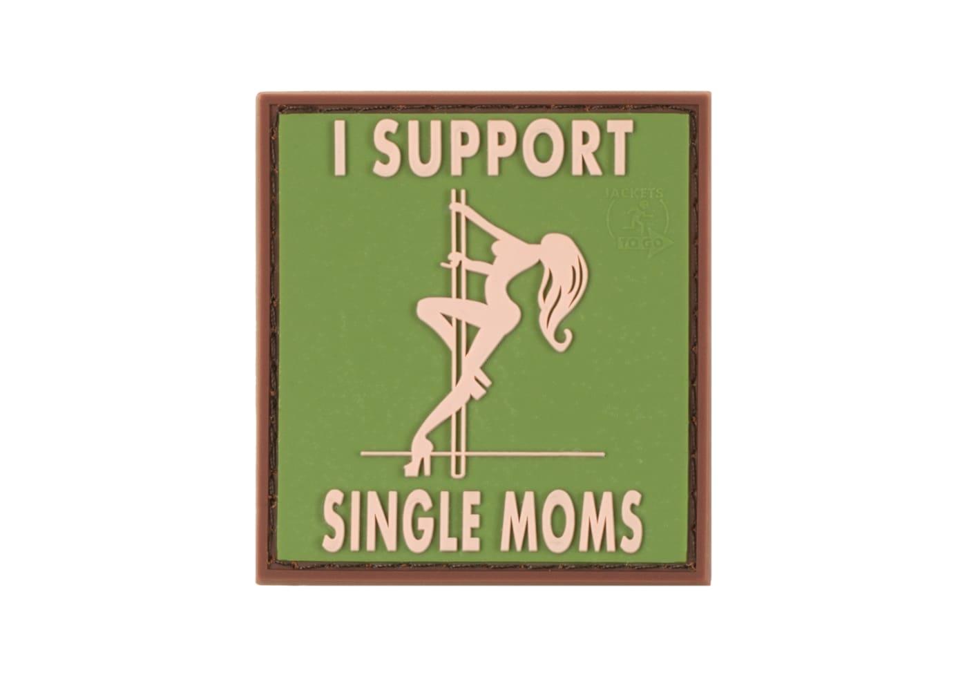 JTG I Support Single Mums Rubber Patch JTG