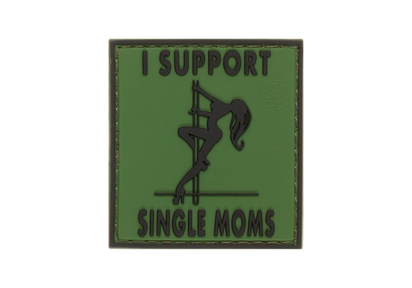 JTG I Support Single Mums Rubber Patch JTG