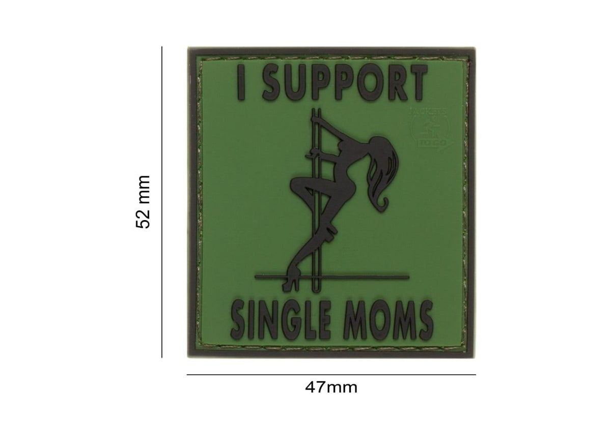 JTG I Support Single Mums Rubber Patch JTG