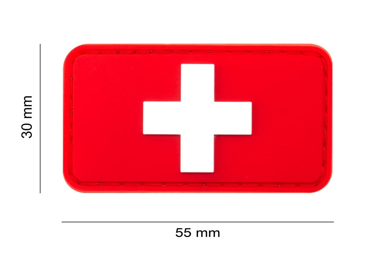 JTG Swiss Flag Rubber Patch JTG
