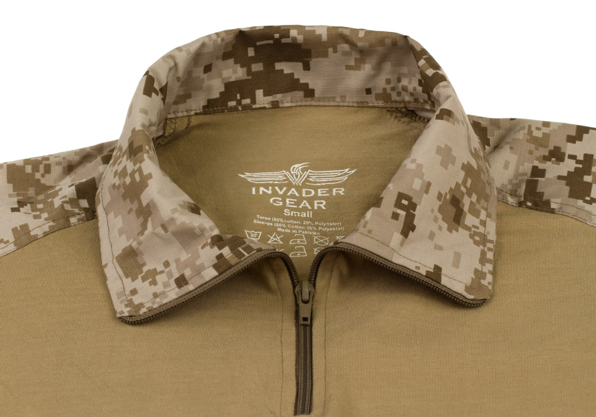 Invader Gear Combat Shirt - camouflages numériques - Marpat Desert