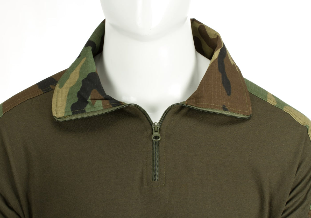 Invader Gear Combat Shirt - camouflages classiques - Woodland