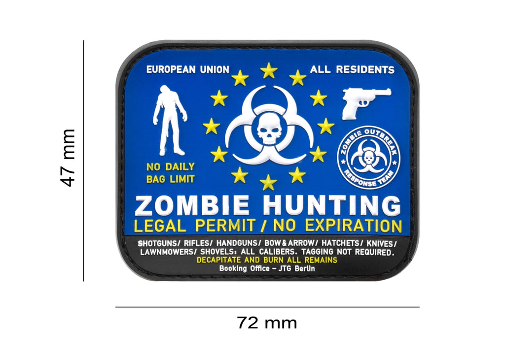 JTG Zombie Hunter Rubber Patch - Multicolor