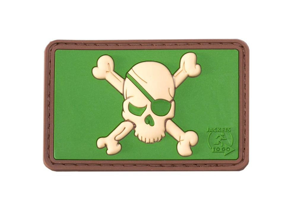 JTG Pirate Skull Rubber Patch
