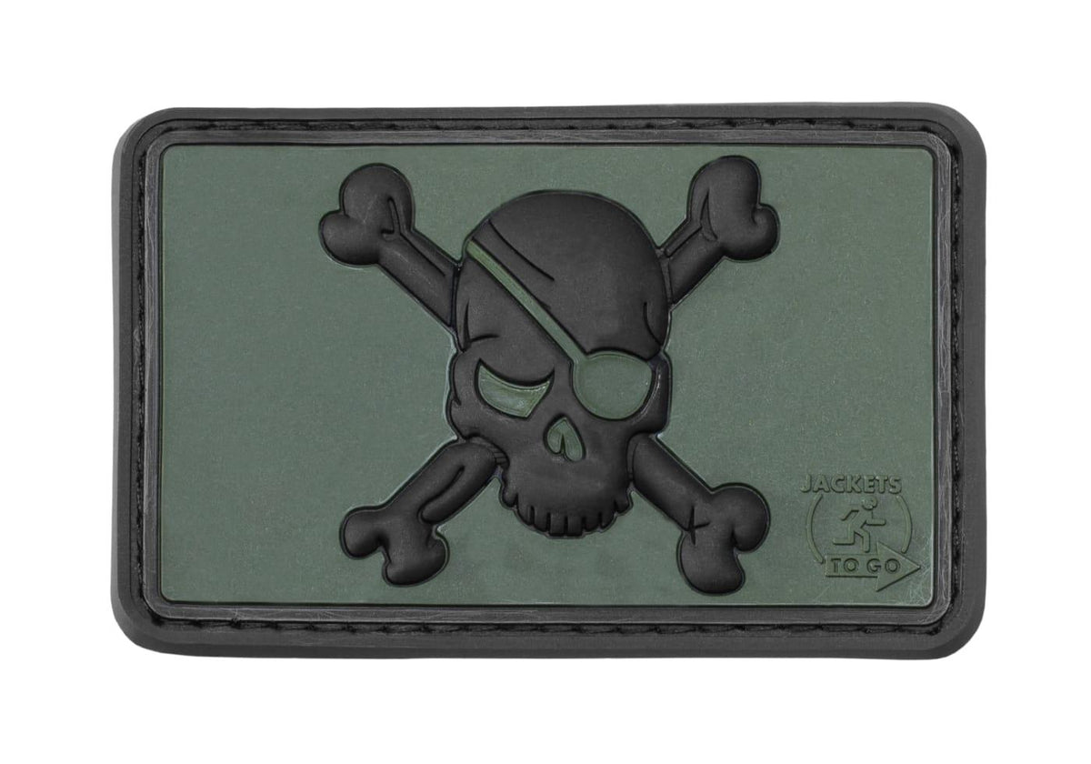JTG Pirate Skull Rubber Patch JTG
