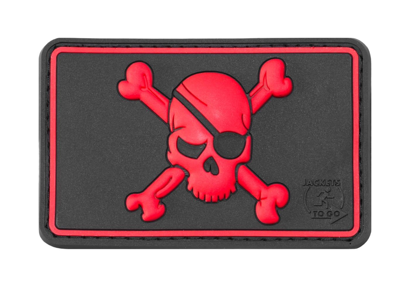 JTG Pirate Skull Rubber Patch JTG