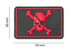 JTG Pirate Skull Rubber Patch JTG