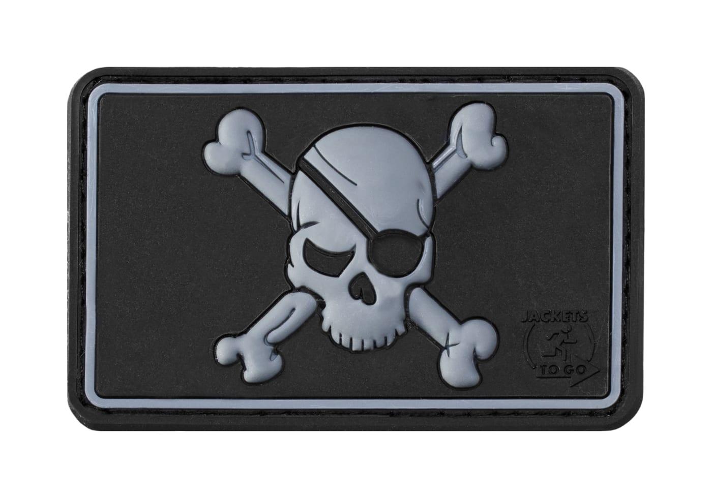 JTG Pirate Skull Rubber Patch JTG