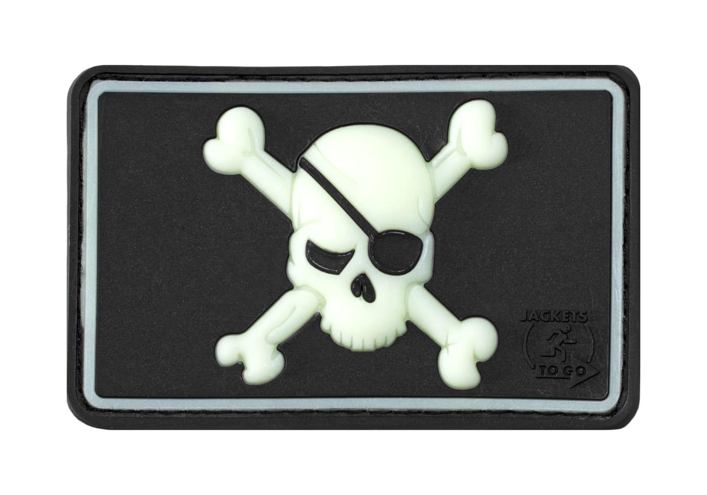 JTG Pirate Skull Rubber Patch JTG