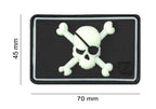 JTG Pirate Skull Rubber Patch JTG