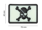 JTG Pirate Skull Rubber Patch JTG