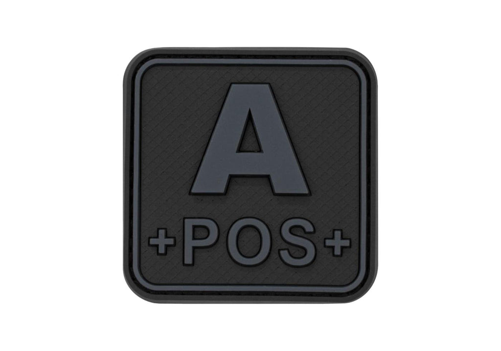 JTG Bloodtype Square Rubber Patch A Pos