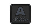 JTG Bloodtype Square Rubber Patch A Pos