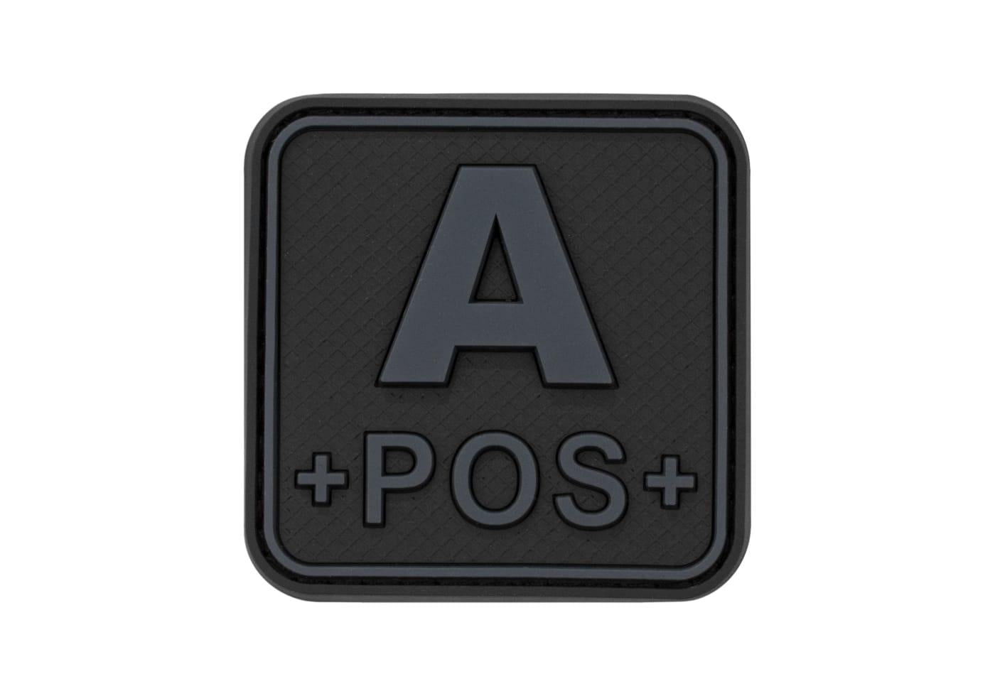 JTG Bloodtype Square Rubber Patch A Pos