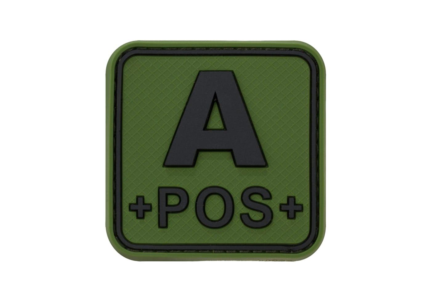 JTG Bloodtype Square Rubber Patch A Pos JTG