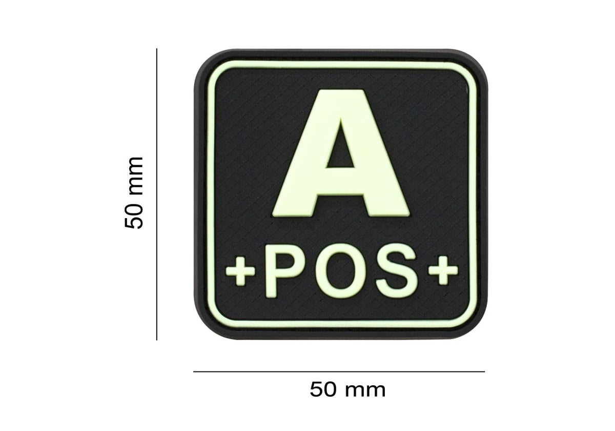JTG Bloodtype Square Rubber Patch A Pos JTG