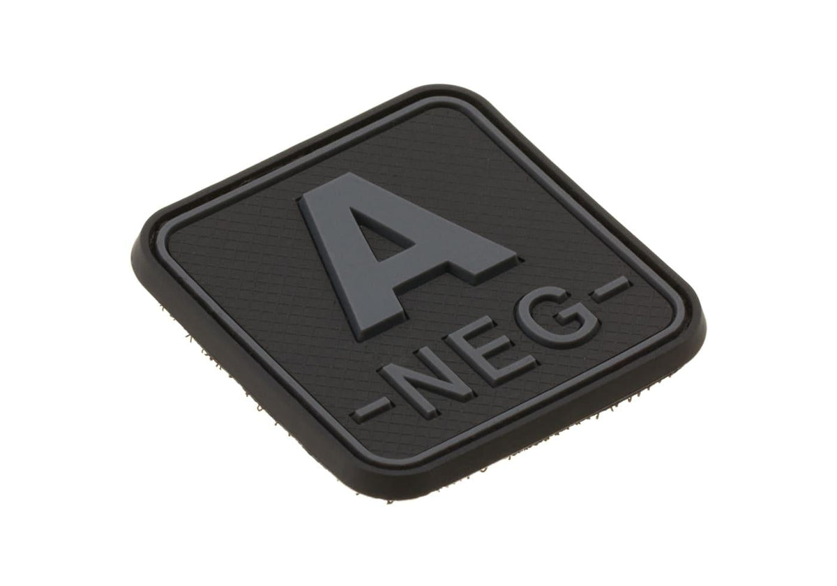 JTG Bloodtype Square Rubber Patch A Neg JTG
