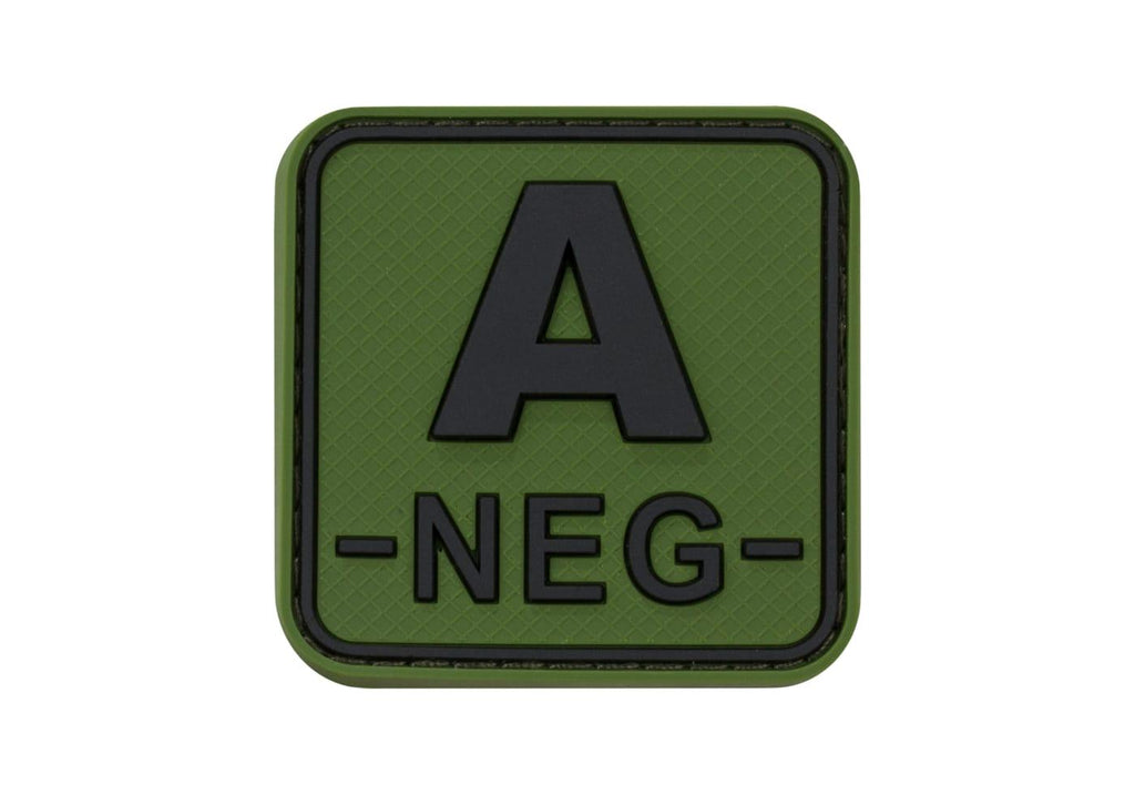 JTG Bloodtype Square Rubber Patch A Neg