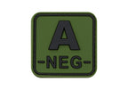 JTG Bloodtype Square Rubber Patch A Neg