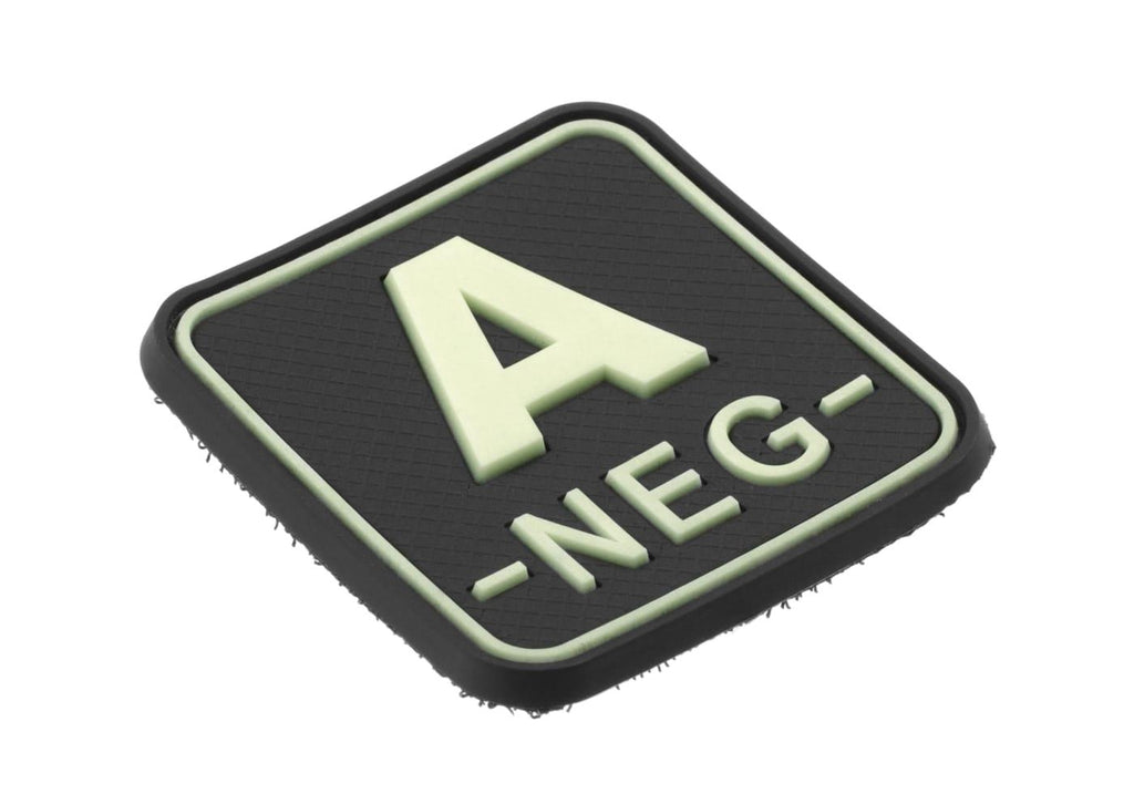 JTG Bloodtype Square Rubber Patch A Neg JTG