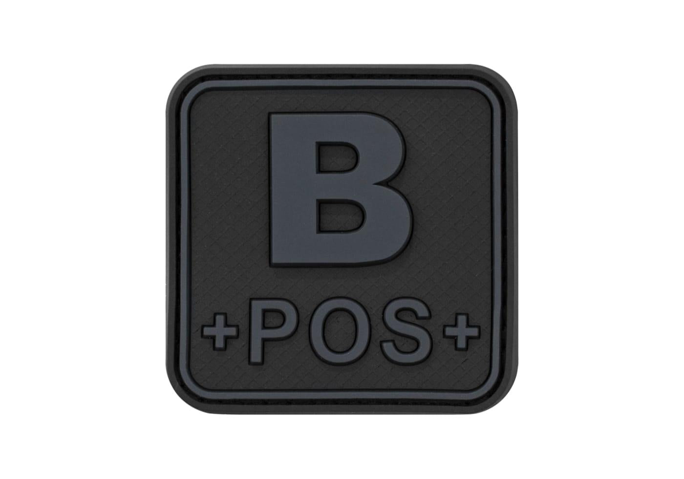 JTG Bloodtype Square Rubber Patch B Pos JTG