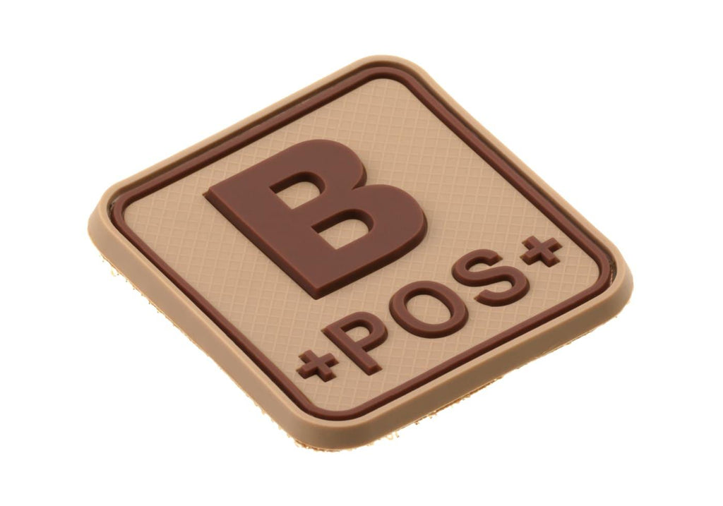 JTG Bloodtype Square Rubber Patch B Pos JTG