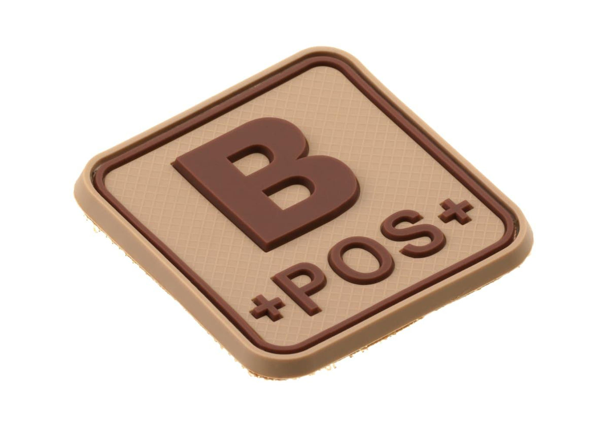 JTG Bloodtype Square Rubber Patch B Pos JTG