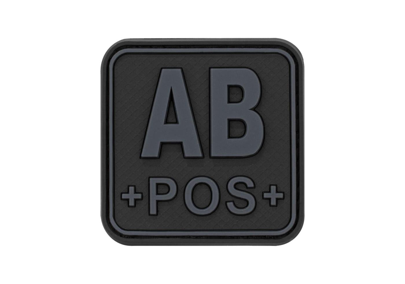 JTG Bloodtype Square Rubber Patch AB Pos JTG